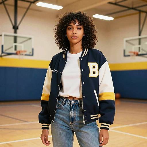 Curly Mullet Athlete Fashion Editorial