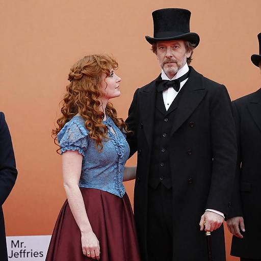 Elegant Couple in a Vibrant Scene