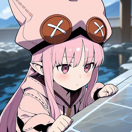 Illustration of Habetrot (fate), fate (series) in the style of Onsen tamago (hs egg)