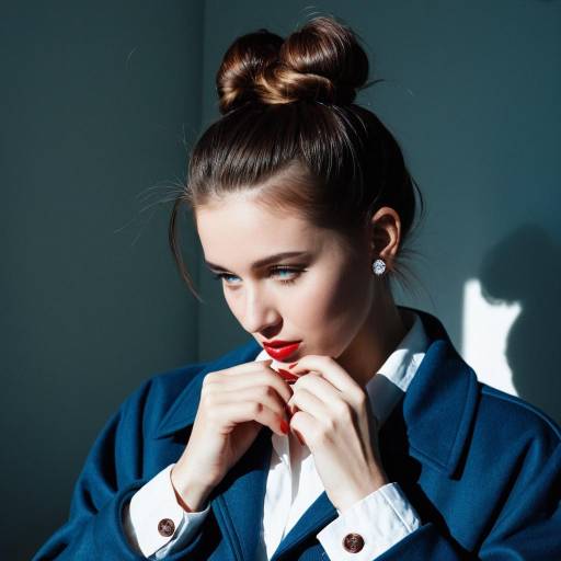 Stylish Solo Girl with Bold Makeup