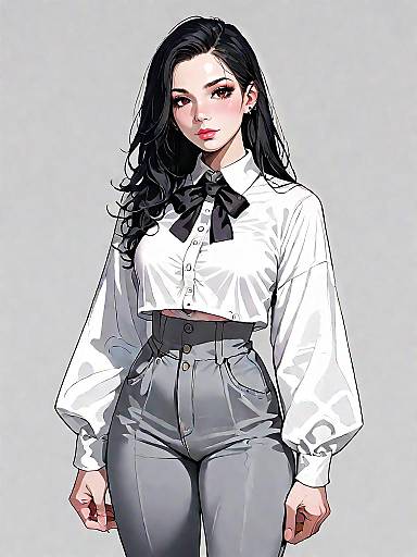 Stylish Woman in Modern Streetwear