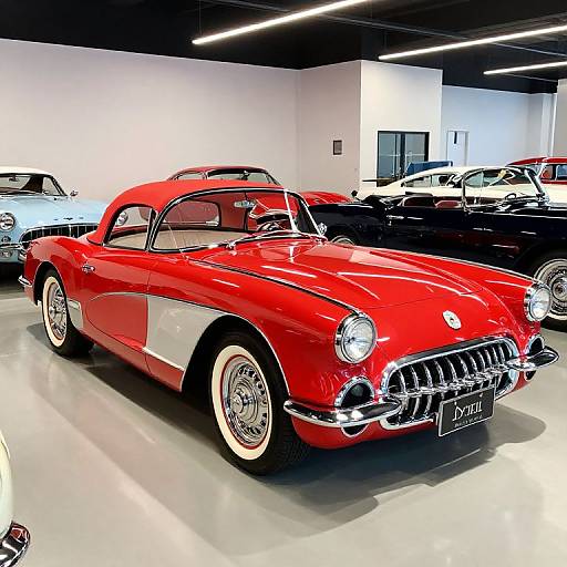 Classic 1956 Red Corvette Showcase