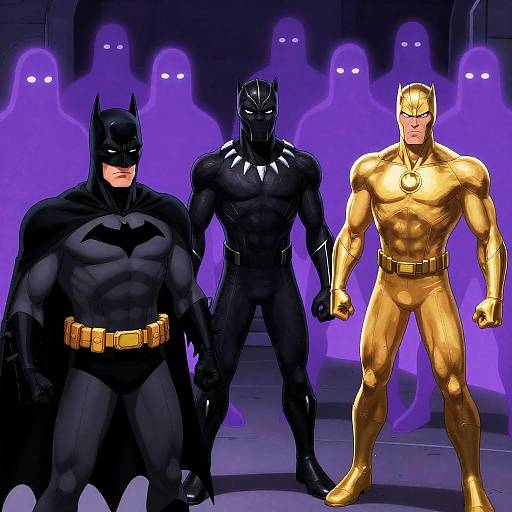 Epic Superheroes Battling Ghostly Threats