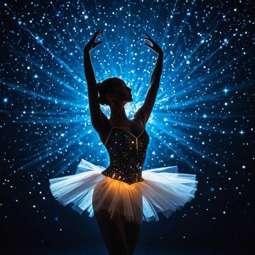 Glassy Ballerina in Starry Galaxy