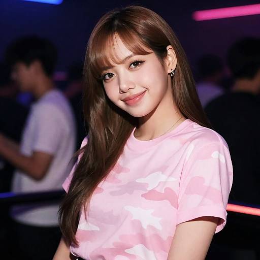 Lisa Blackpink Nightclub Photoreal Close-up