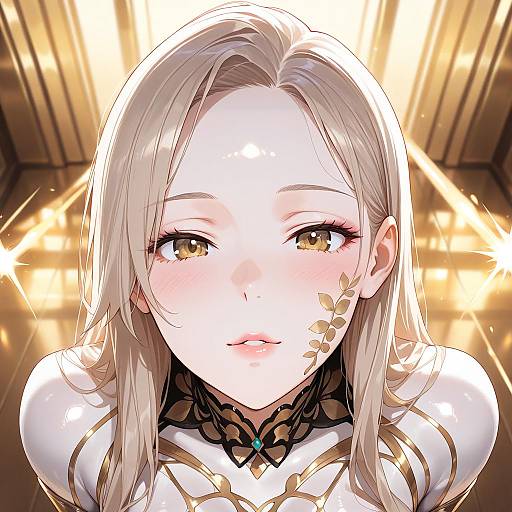 Detailed Illustration of Young Girl Outdoors