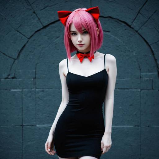 Vibrant Lucy Elfen Lied Cosplay Design