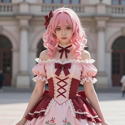 Photorealistic Mina Ashido Cosplay Portrait