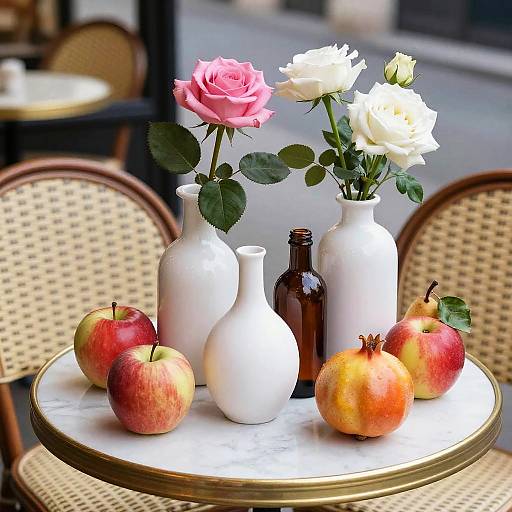 Parisian Bistro Still Life in HDR