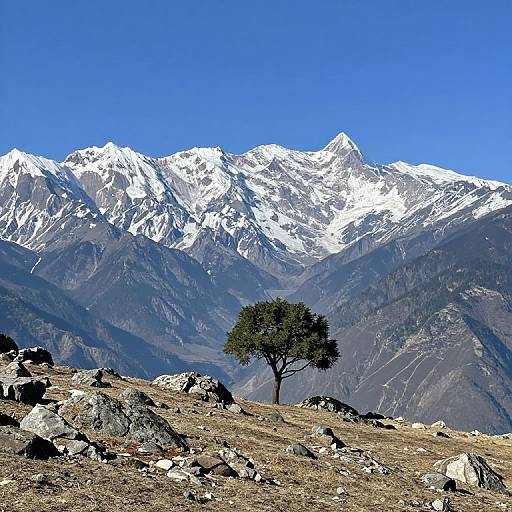 Snow-Capped Mountain Landscape