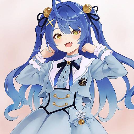 Illustration of Amamiya kokoro, nijisanji in the style of Chounorin