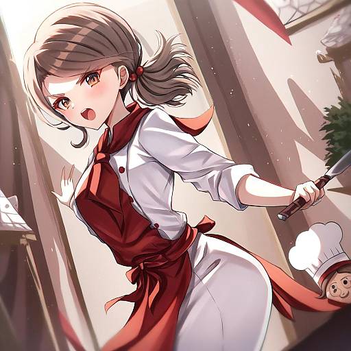 Illustration of Hanamura teruteru, danganronpa (series) in the style of Ebi 193