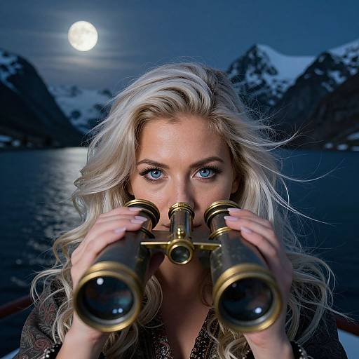 Enchanting Portrait from Bird's-Eye Spyglass