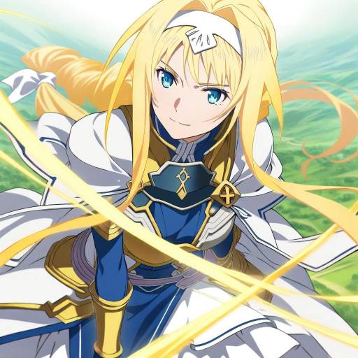 Illustration of Alice zuberg, sword art online in the style of Oda takayuki