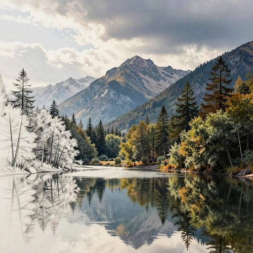 Pencil Sketch to Hyper-Realistic Landscape