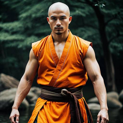 Shaolin Master Cosplay in Authentic Attire