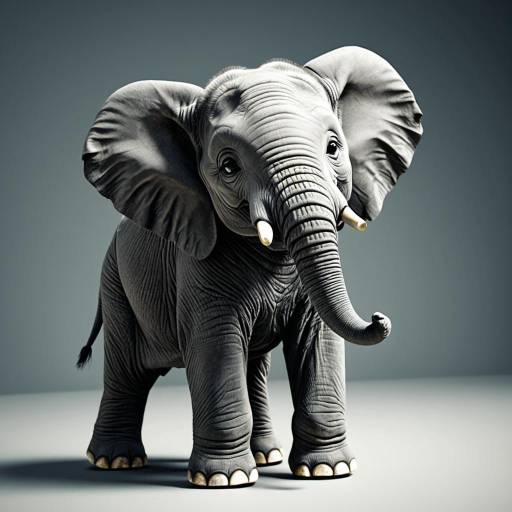 Playful Baby Elephant 3D Animation Playful Baby Elephant 3D Animation