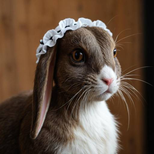 Realistic Rabbit Portrait on Black Background Realistic Rabbit Portrait on Black Background