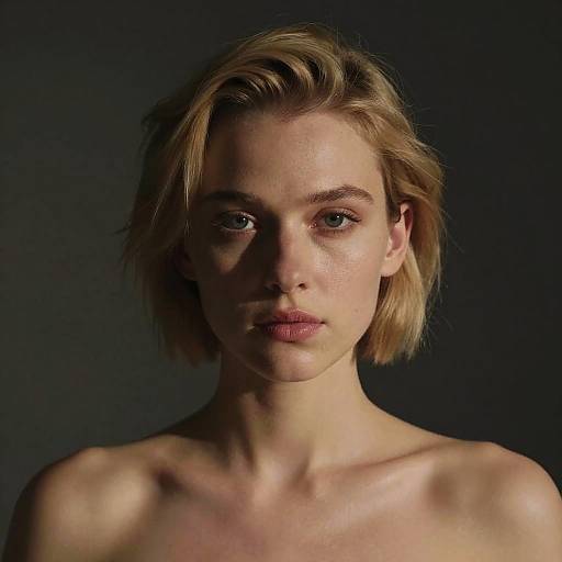 Cinematic Portrait of a Blonde Beauty