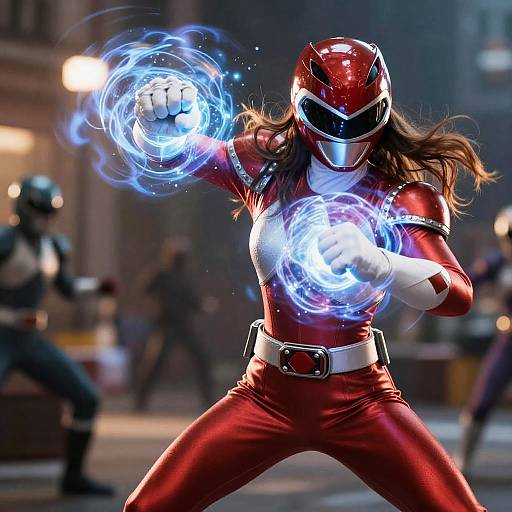 Natalie Portman Power Ranger Battle