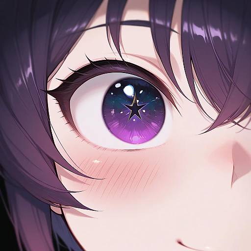 Dreamy Portrait of a Blushing Girl