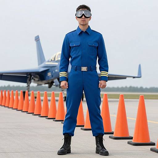 Blue Angels Pilot in Uniform
