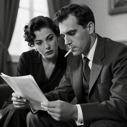 Elegant Noir: Classic Pair in B&W