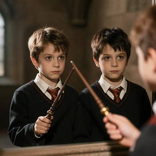 Intense Young Wizards in a Dim Setting