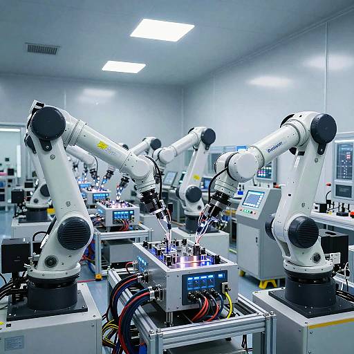 Fasber Futuristic Robotic Assembly Line