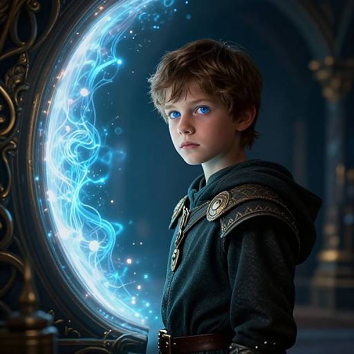 Boy by Magical Portal in Fantasy