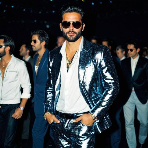 Stylish Disco Guy Costume Outfit