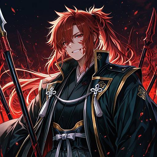 Illustration of Mori nagayoshi (fate), fate (series) in the style of Kazu (muchuukai)