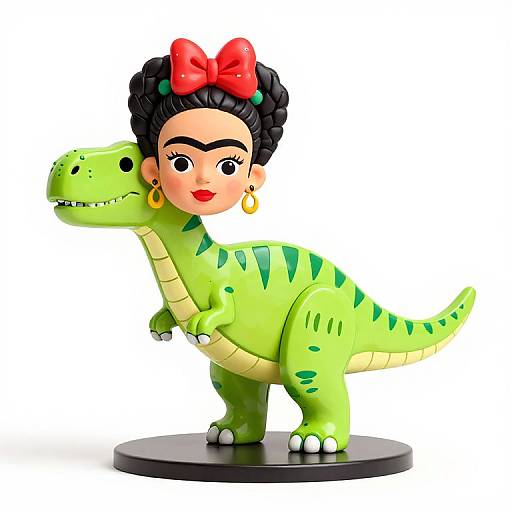 Frida Kahlo 3D Printing Dinosaur Cartoon
