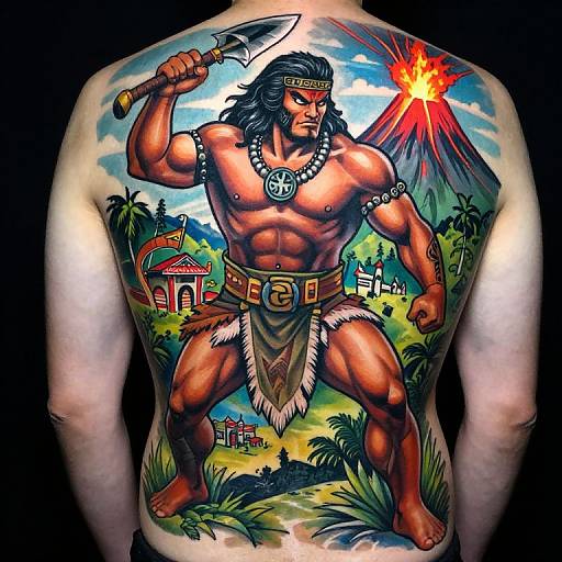 Maori Warrior God Tattoo Design