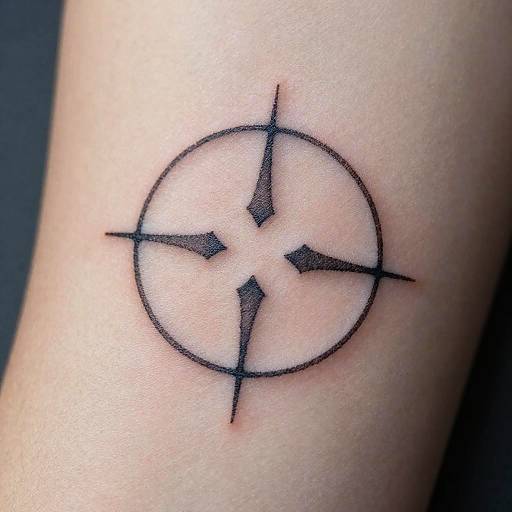 Minimalist Oblivion Symbol Tattoo