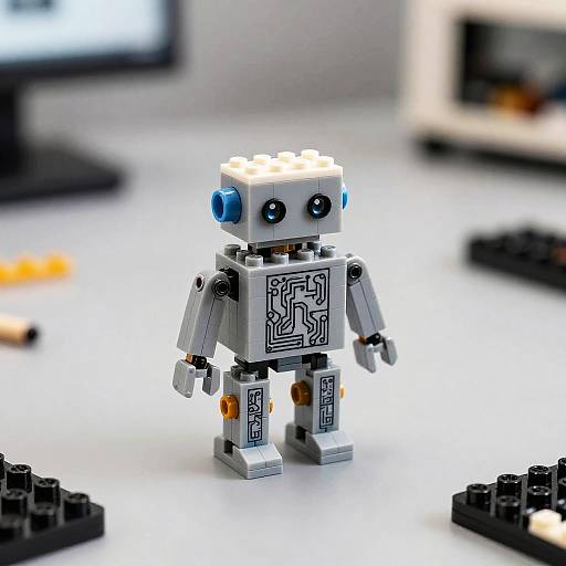 AI Circuit Lego Robot Macro Shot