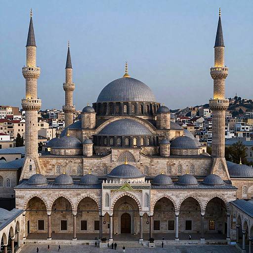 Bird's Eye View of Jerusalem Mosque