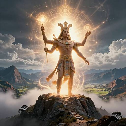 Wiracocha, Majestic Andean Deity