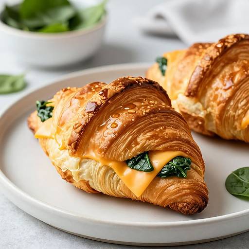 Delicious Spinach Cheese Croissants