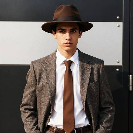 Stylish Young Man Portrait in Sunlight