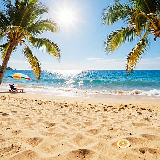 Vibrant Tropical Summer Beach Scene