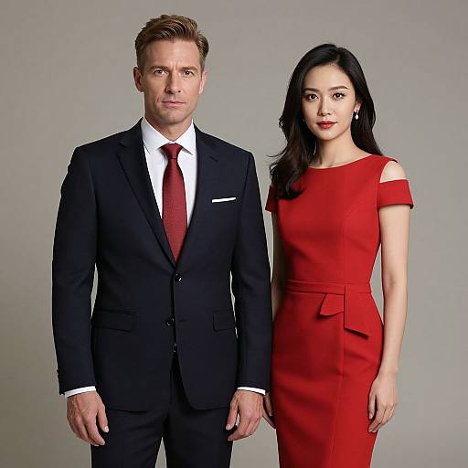 Elegant Couple in Formal Attire