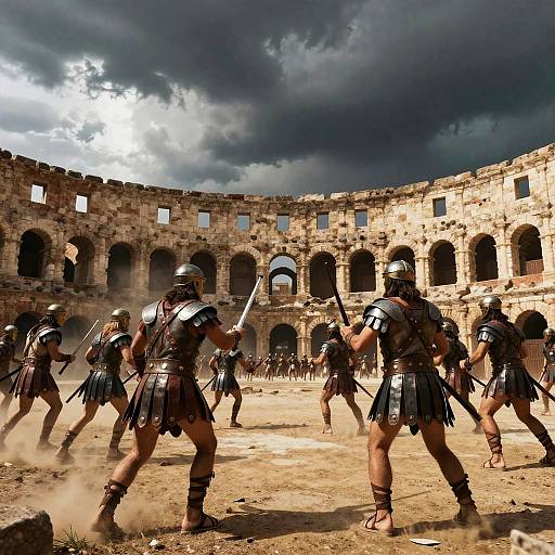Ancient Gladiator Arena Battle