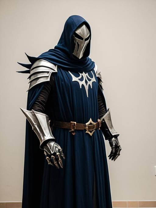 Man in Specter Knight Cosplay Costume