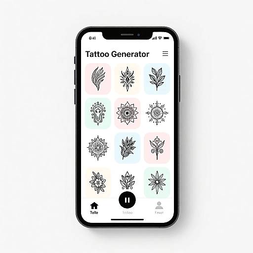 Dynamic Tattoo Generator App Concept