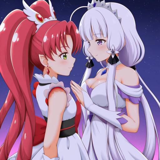 Illustration of Akagi towa, go! princess precure in the style of Sazanami konami