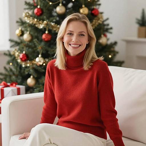 Charming Holiday Portrait of a Woman