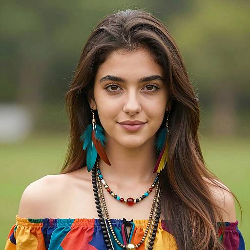 Vibrant Young Woman in Nature