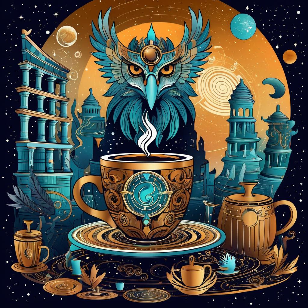 Galactic Griffin with Coffee Treasures