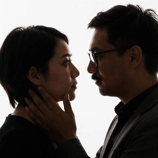 Intimate Silhouette of a Couple